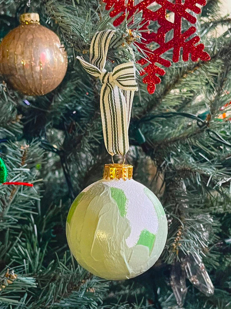 Painted Glass Bauble Ornaments, Multiple Styles