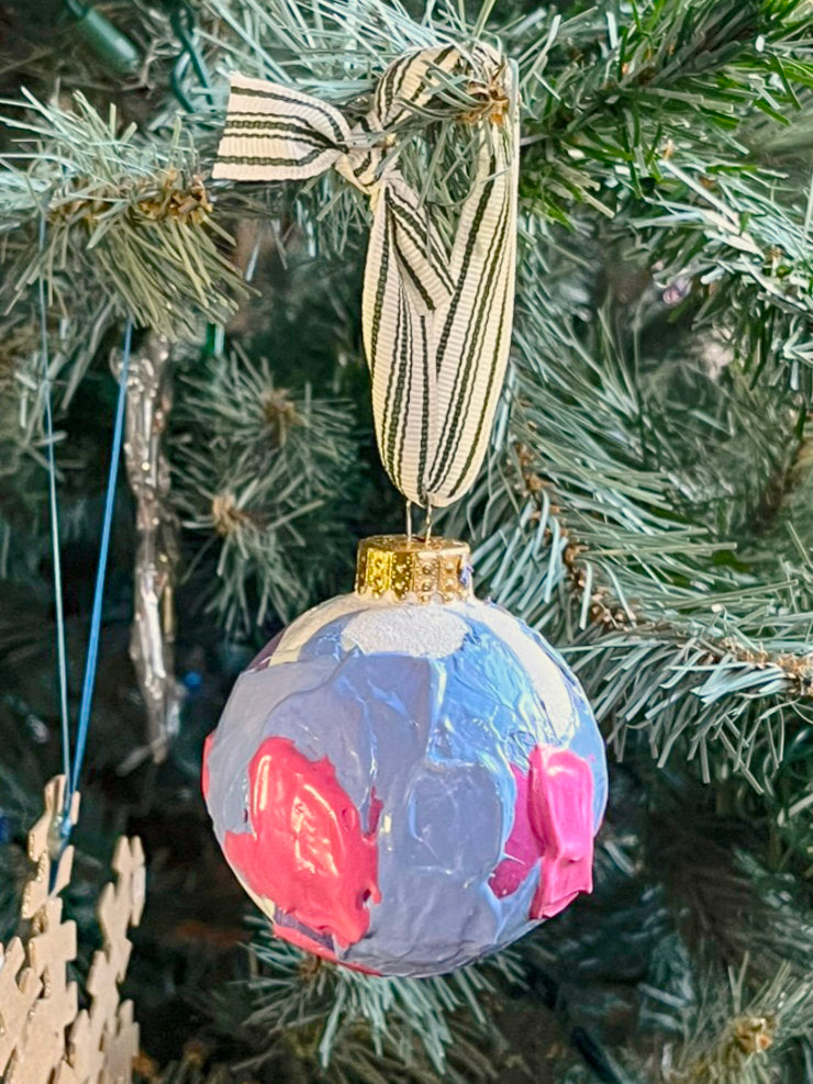 Painted Glass Bauble Ornaments, Multiple Styles