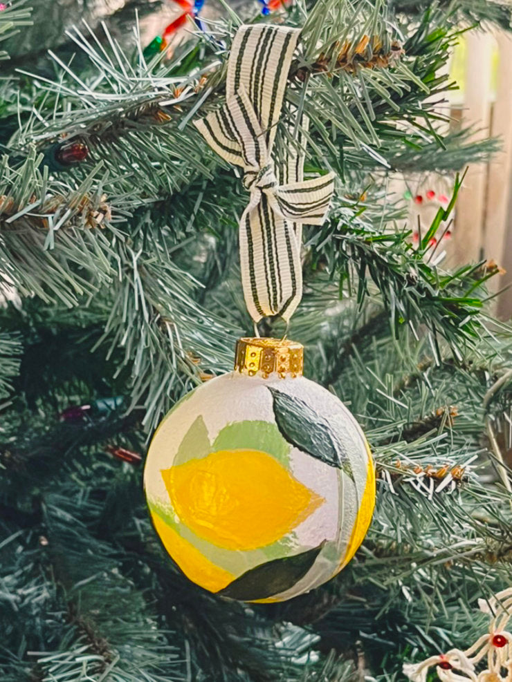 Painted Glass Bauble Ornaments, Multiple Styles