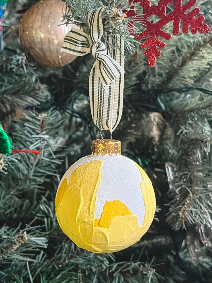 Painted Glass Bauble Ornaments, Multiple Styles