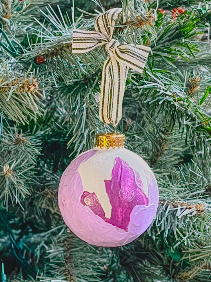 Painted Glass Bauble Ornaments, Multiple Styles